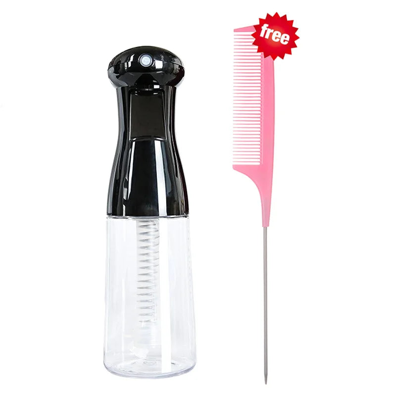 preto-2 unidades Cor Escova Pente com Spray de Água 2 em 1 para Desembaraçar