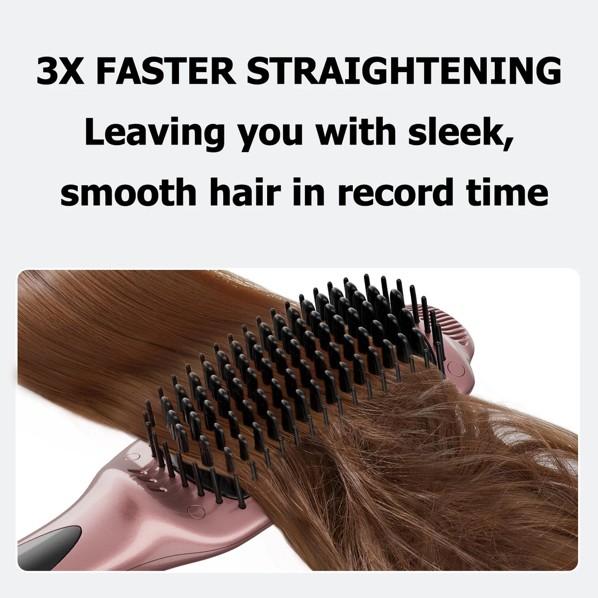 Escova Alisadora Iónica de Cabelo – 12 Níveis de Temperatura