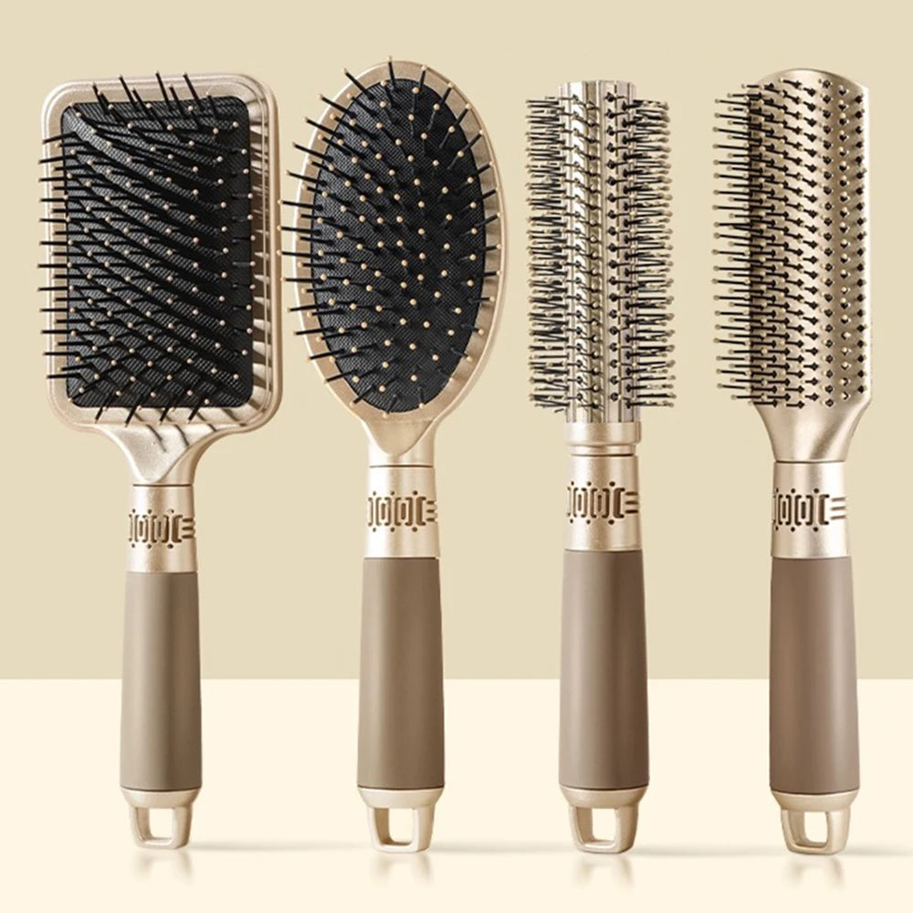4PCS Cor Escova Massageadora de Cabelo com Almofada de Ar Antiestática