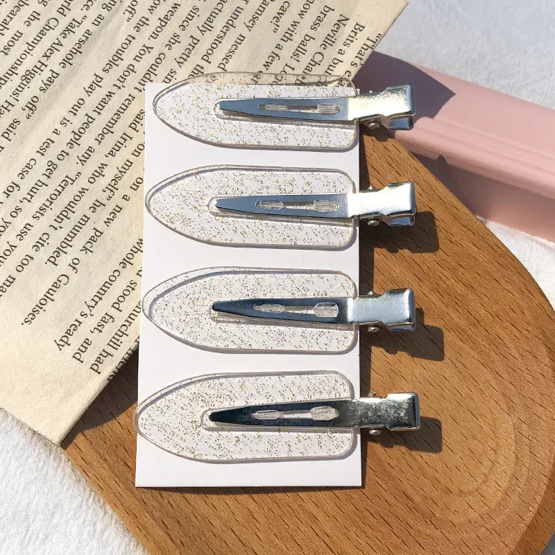 9 Cor Conjunto 4 Molas de Cabelo Sem Marcas para Penteados