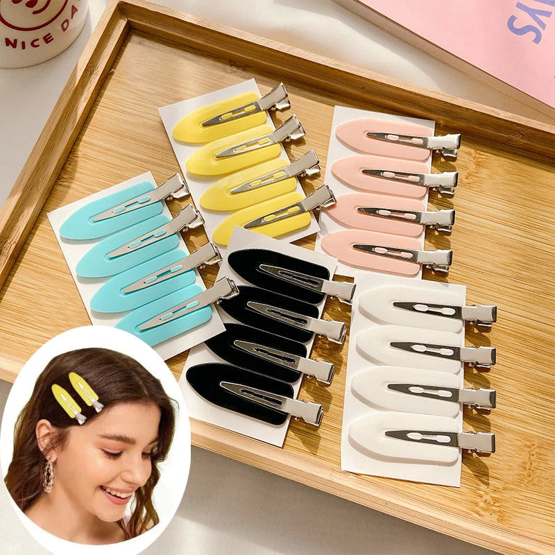 Conjunto 4 Molas de Cabelo Sem Marcas para Penteados