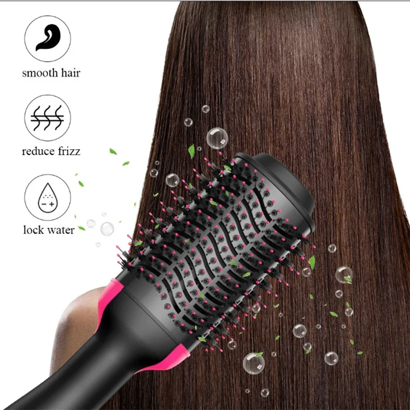 Escova Secador 3 em 1 Hot Air Brush Alisadora e Curvadora