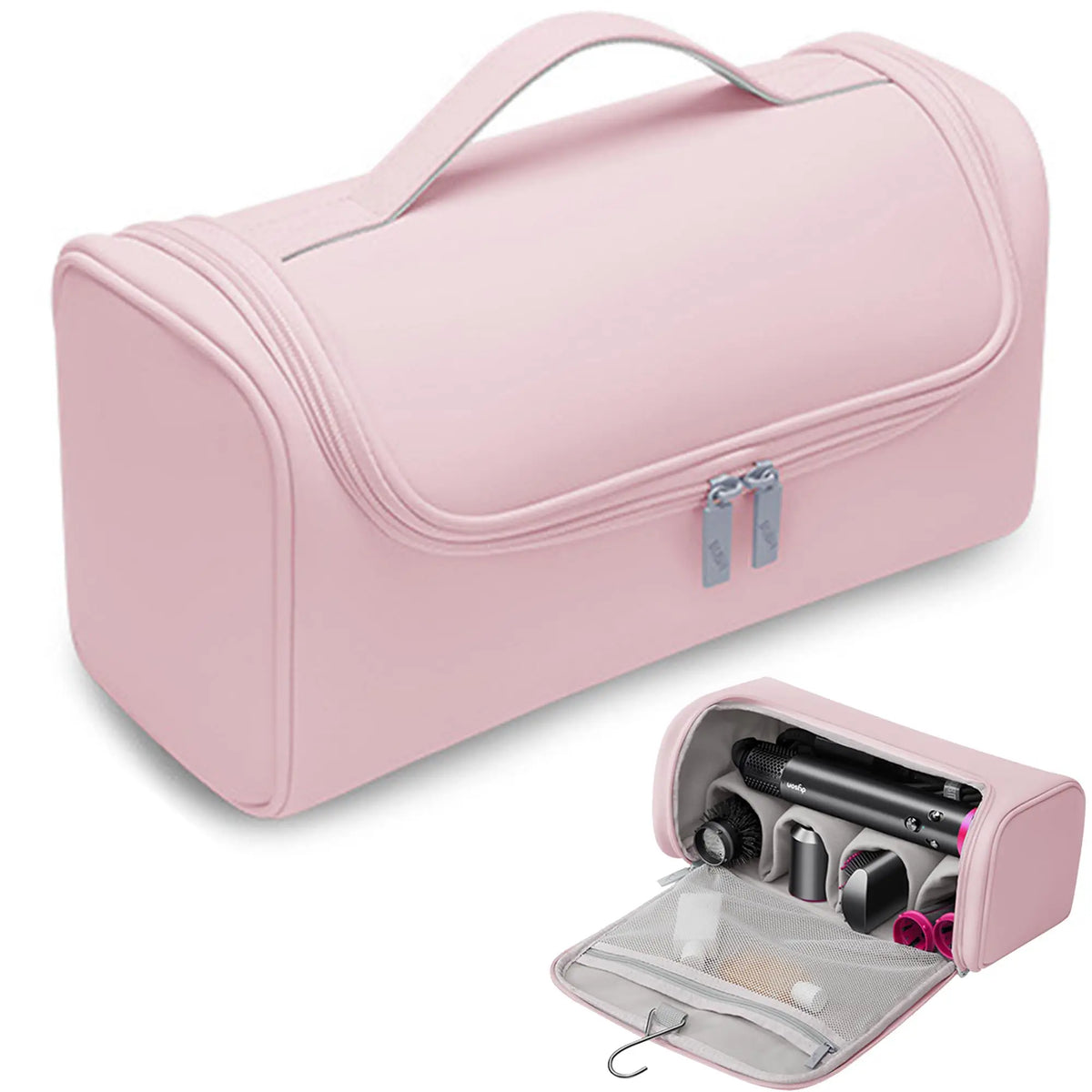 Rosa Cor Mala De Viagem Para Dyson Airwrap Com Compartimentos