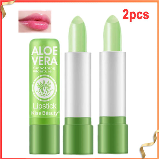 Batom Aloe Vera Que Muda de Cor Longa Duração