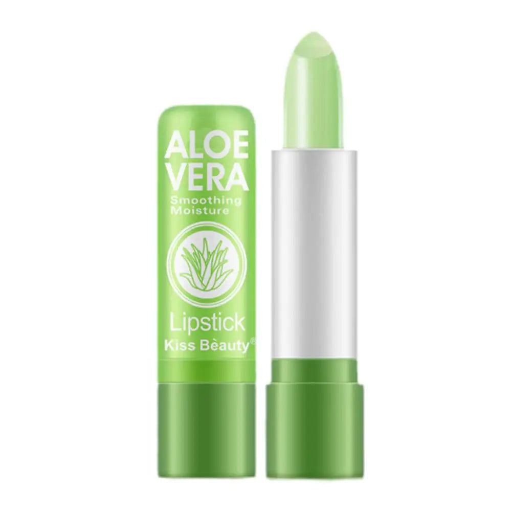 1 unidade Cor Batom Aloe Vera Que Muda de Cor Longa Duração
