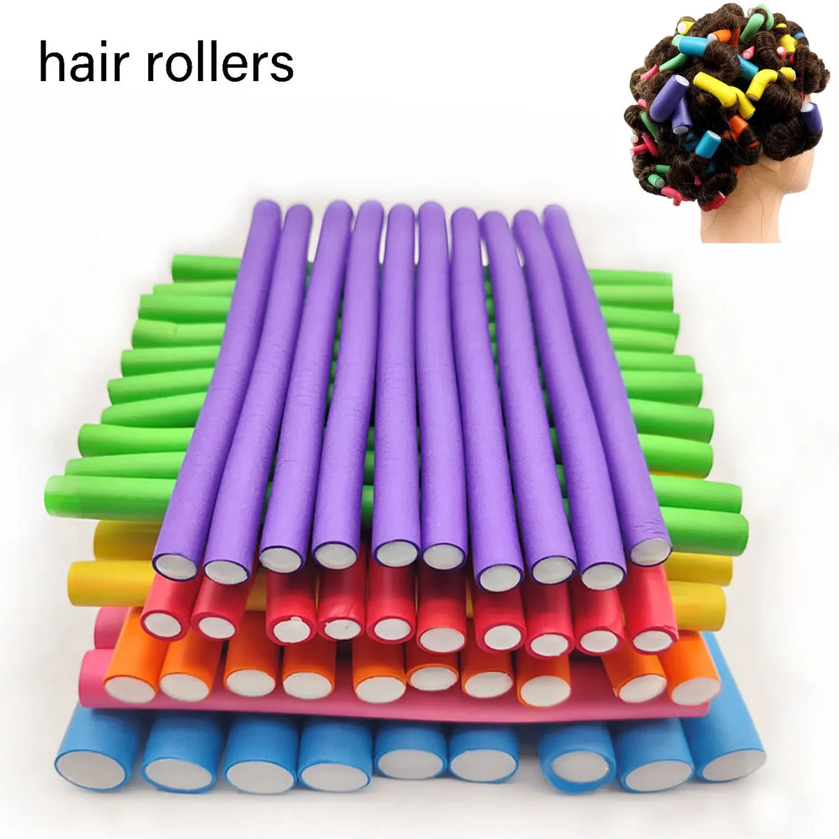 Rolos Flexíveis Sem Calor Para Caracóis Suaves (10 Unid.)