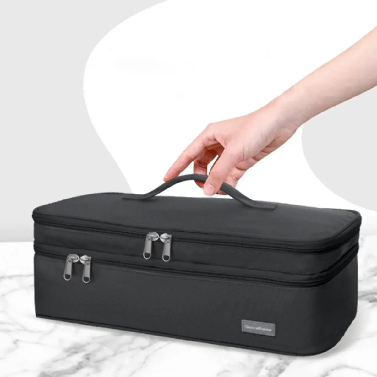 preto Cor Bolsa de Armazenamento para Secador e Modelador de Cabelo