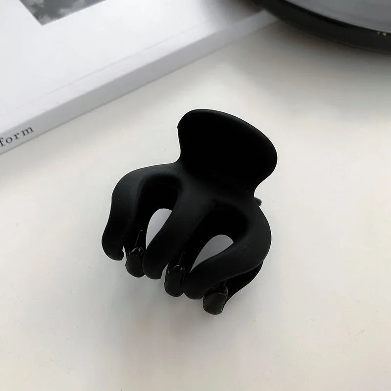 11 Cor Gancho Cabelo Geométrico Feminino em Plástico Preto