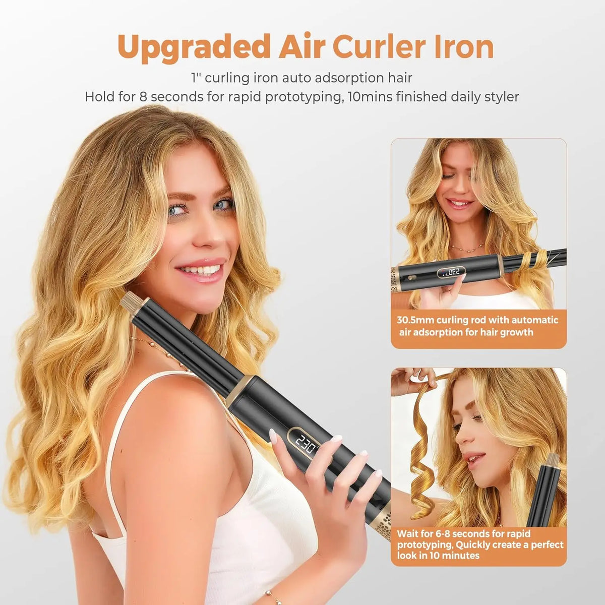 Escova Modeladora 5 em 1 Secador Íon com Auto Curl