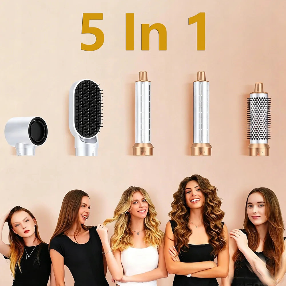 Escova Secadora 5 em 1 1000W com Modelador de Cabelo
