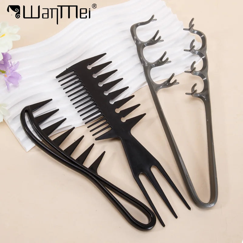 Conjunto de Pentes de Volume com Dentes Largos para Penteados
