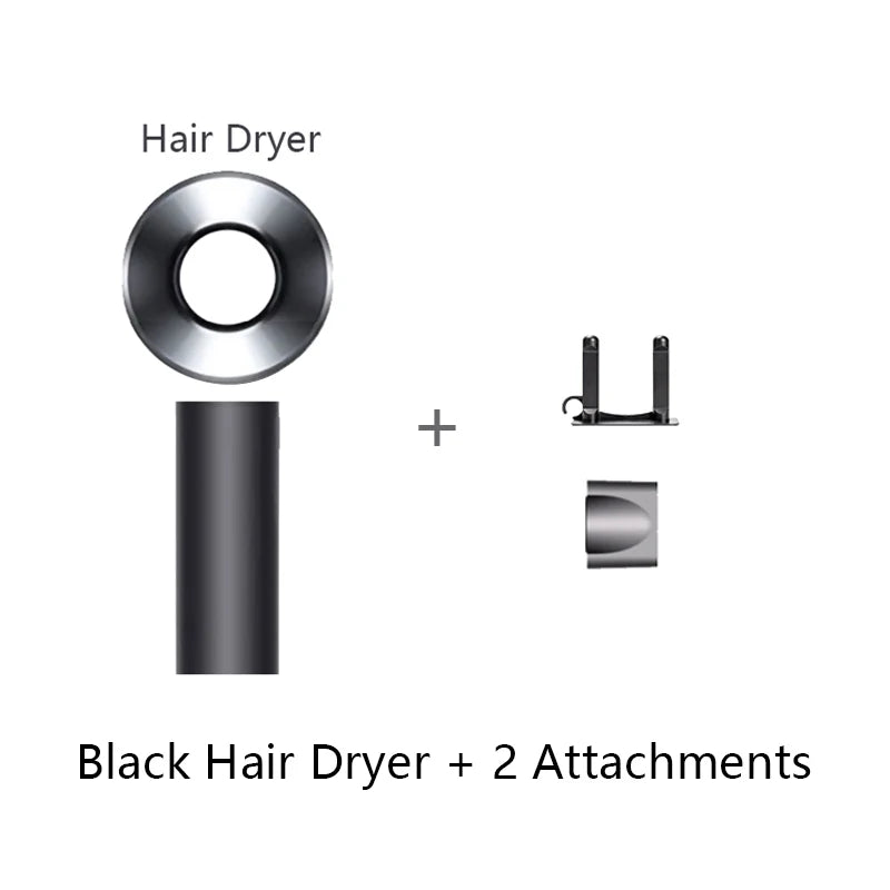 Preto 2 acessórios Cor Secador de Cabelo Íon 5 em 1 com Difusor Profissional
