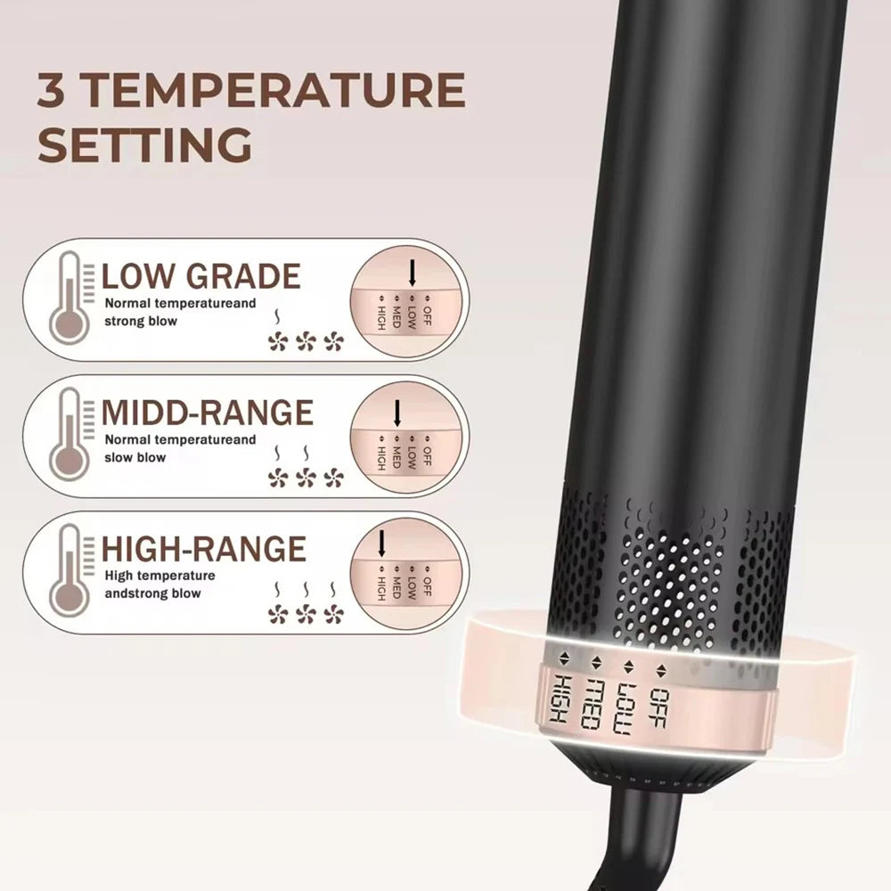 Escova Secadora 5 em 1 1000W com Modelador de Cabelo