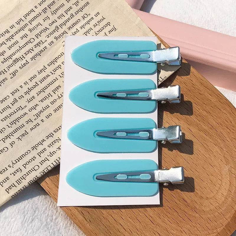5 Cor Conjunto 4 Molas de Cabelo Sem Marcas para Penteados