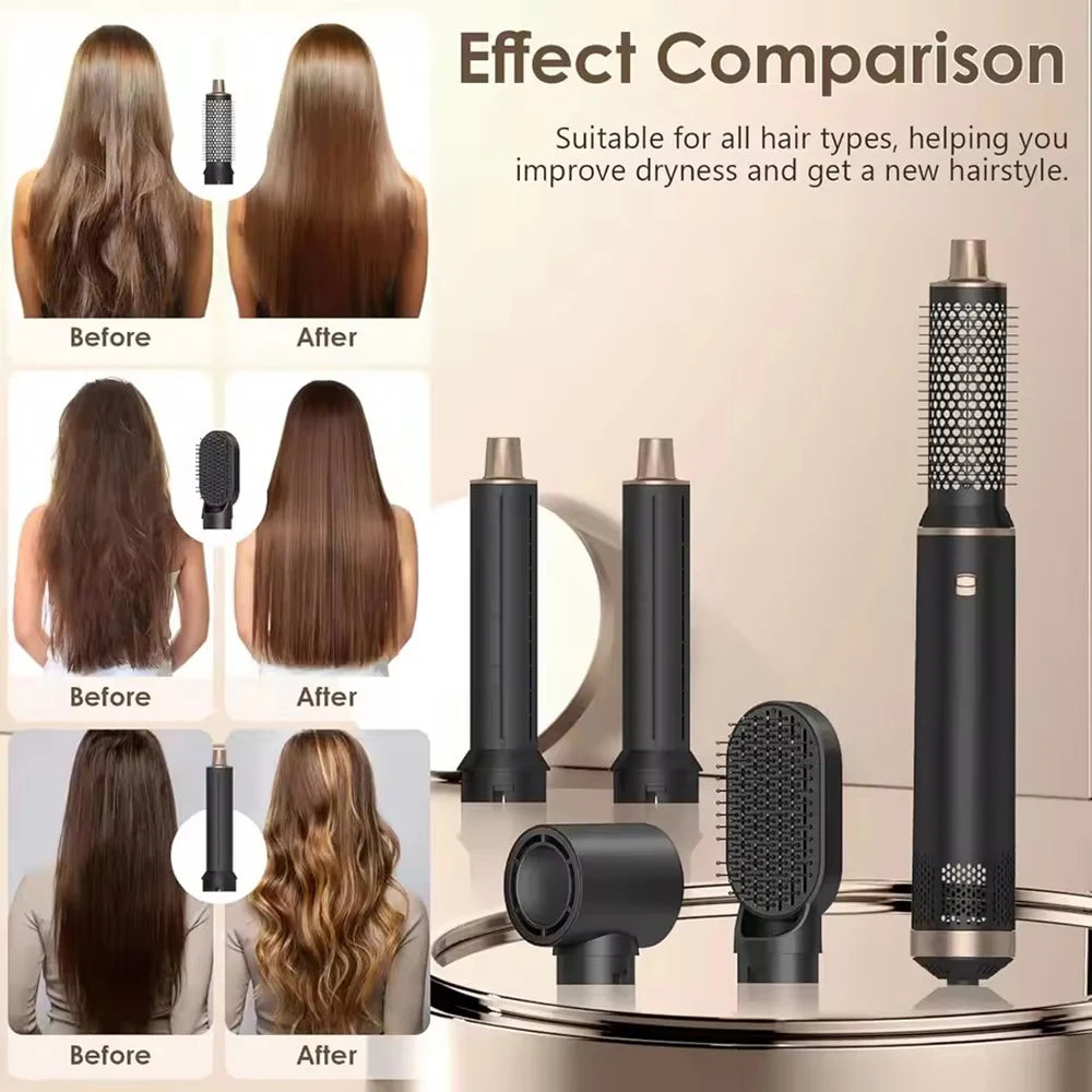 Escova Secadora 5 em 1 1000W com Modelador de Cabelo