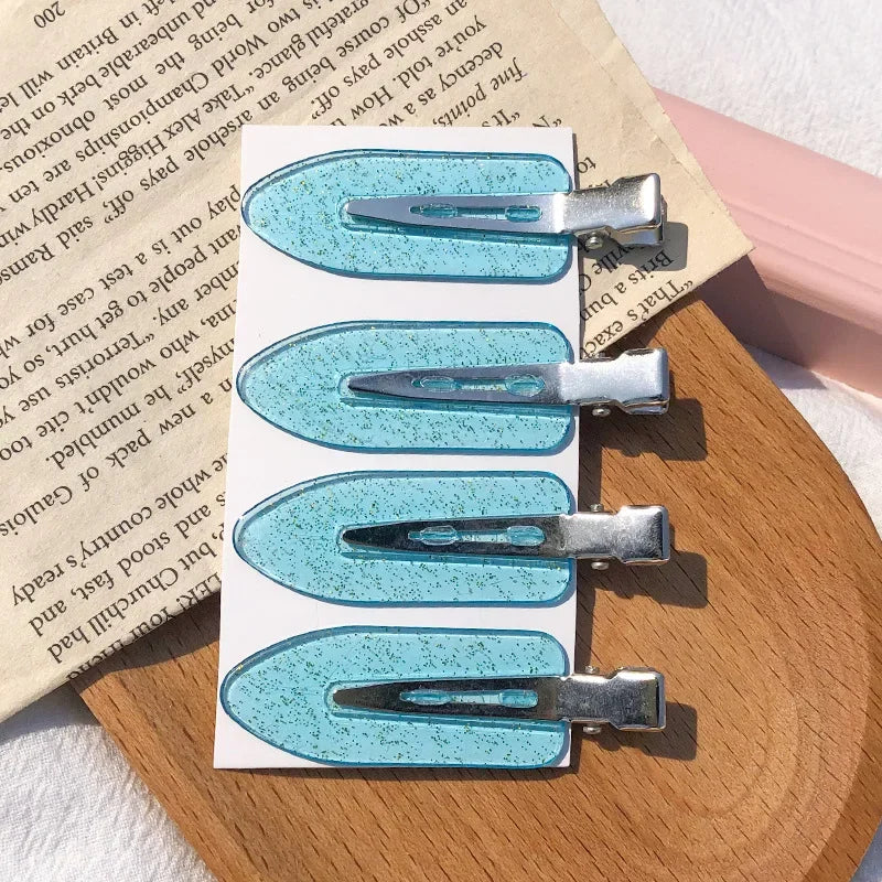 7 Cor Conjunto 4 Molas de Cabelo Sem Marcas para Penteados