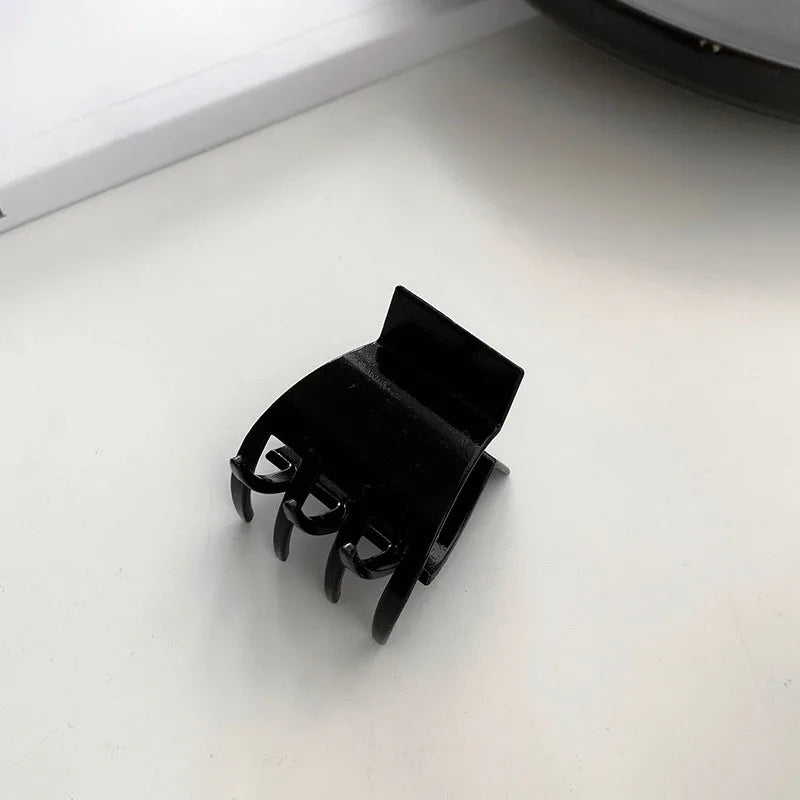 10 metal Cor Gancho Cabelo Geométrico Feminino em Plástico Preto