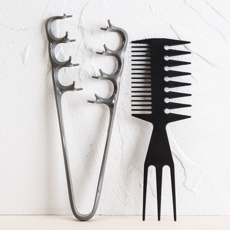 Conjunto de 2 unid.2 Cor Conjunto de Pentes de Volume com Dentes Largos para Penteados