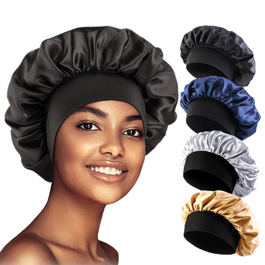 Touca De Cetim Larga Para Dormir E Proteger O Cabelo