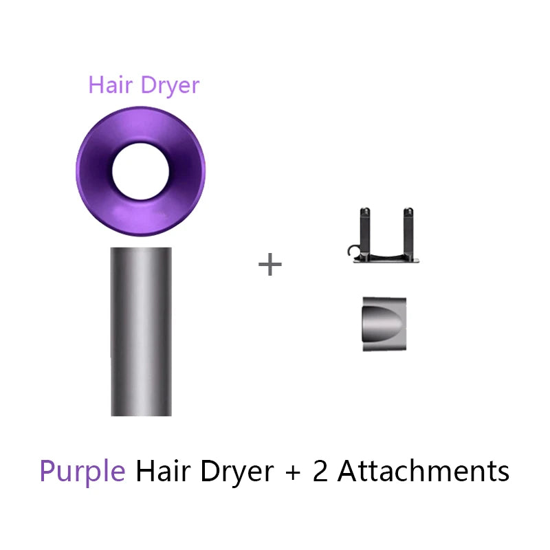 Roxo 2 acessórios Cor Secador de Cabelo Íon 5 em 1 com Difusor Profissional