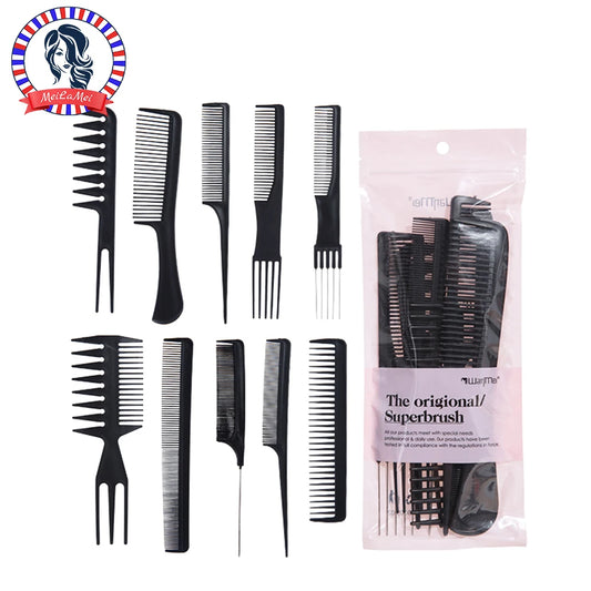Conjunto 10 Pentes de Plástico – Antiestáticos e Resistentes ao Calor