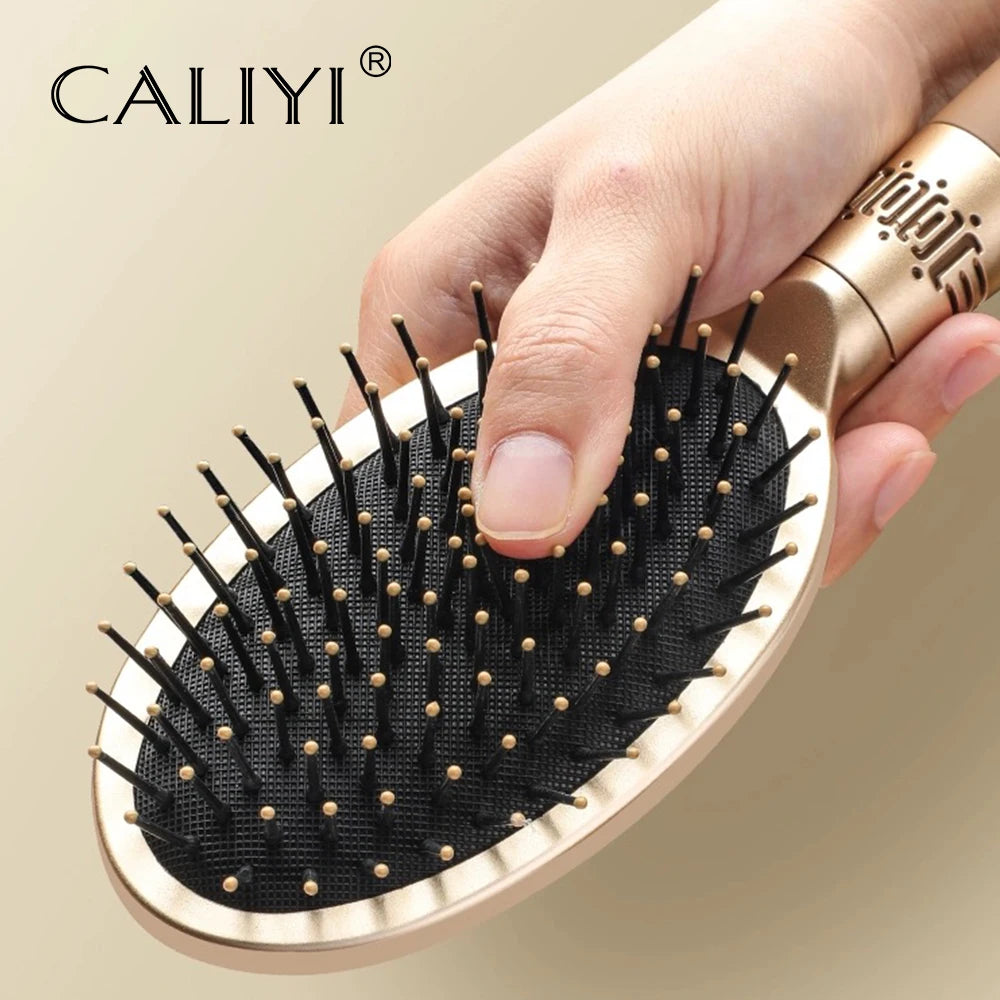 Escova Massageadora de Cabelo com Almofada de Ar Antiestática
