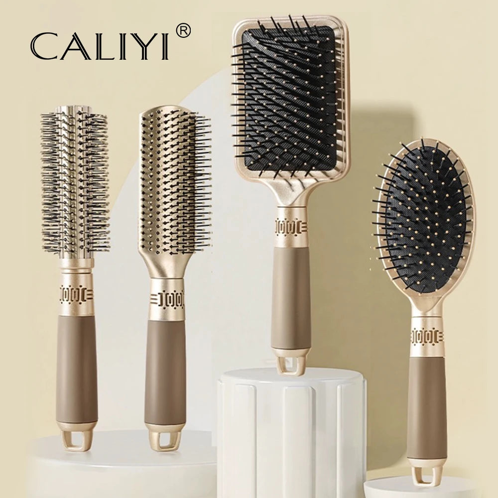 Escova Massageadora de Cabelo com Almofada de Ar Antiestática