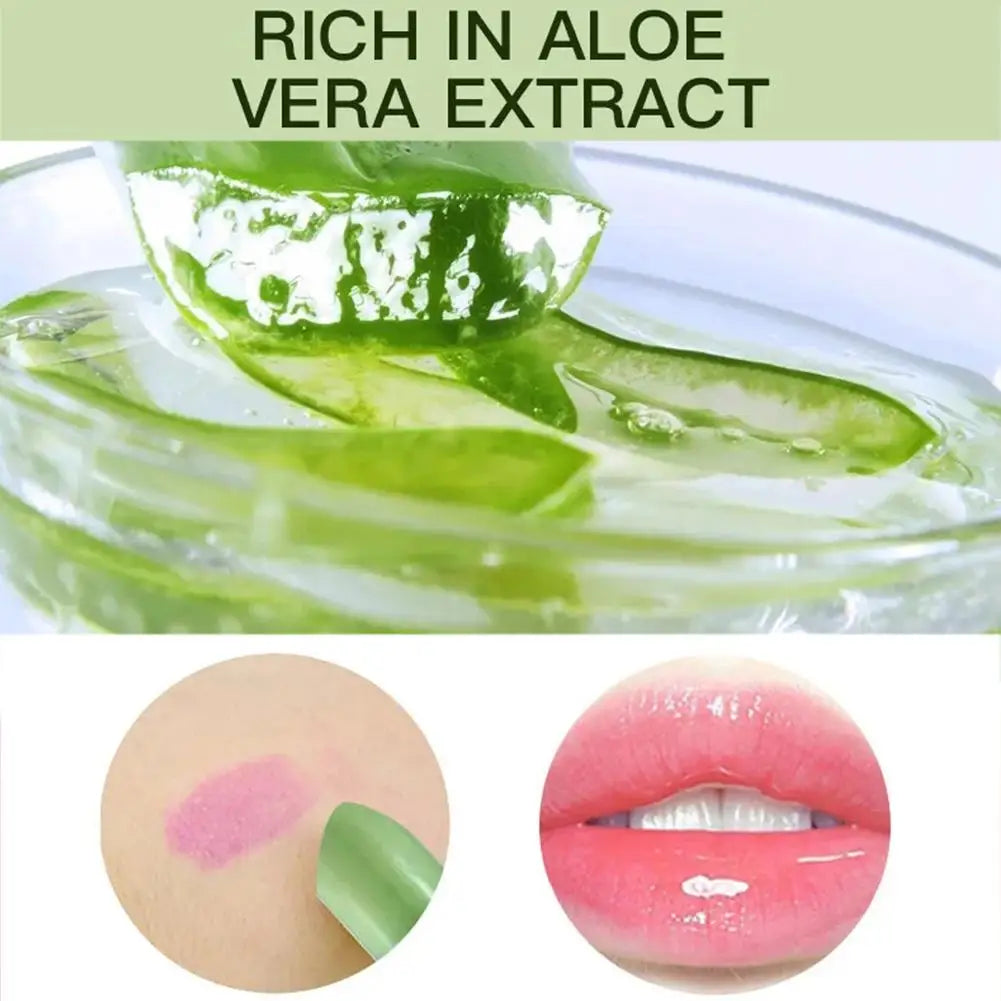 Batom Aloe Vera Que Muda de Cor Longa Duração