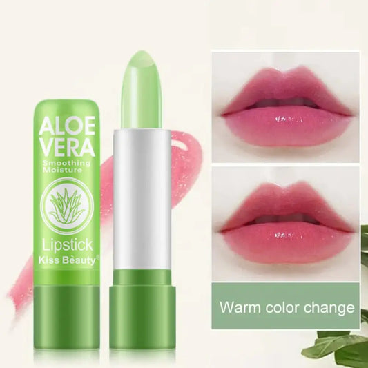 Batom Aloe Vera Que Muda de Cor Longa Duração