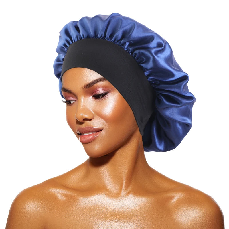 Touca De Cetim Larga Para Dormir E Proteger O Cabelo
