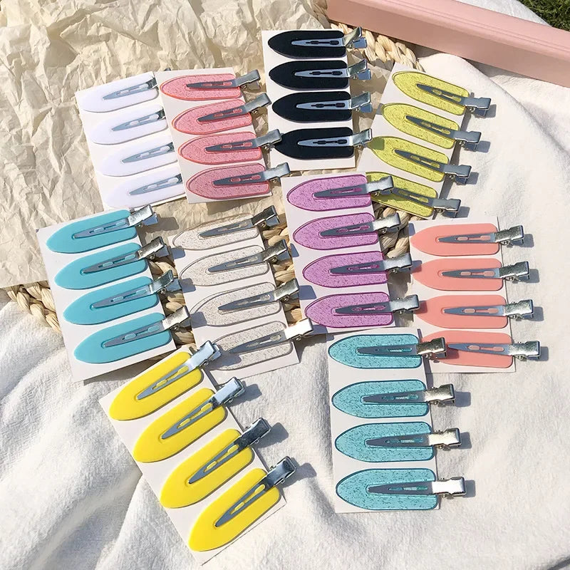 Conjunto 4 Molas de Cabelo Sem Marcas para Penteados