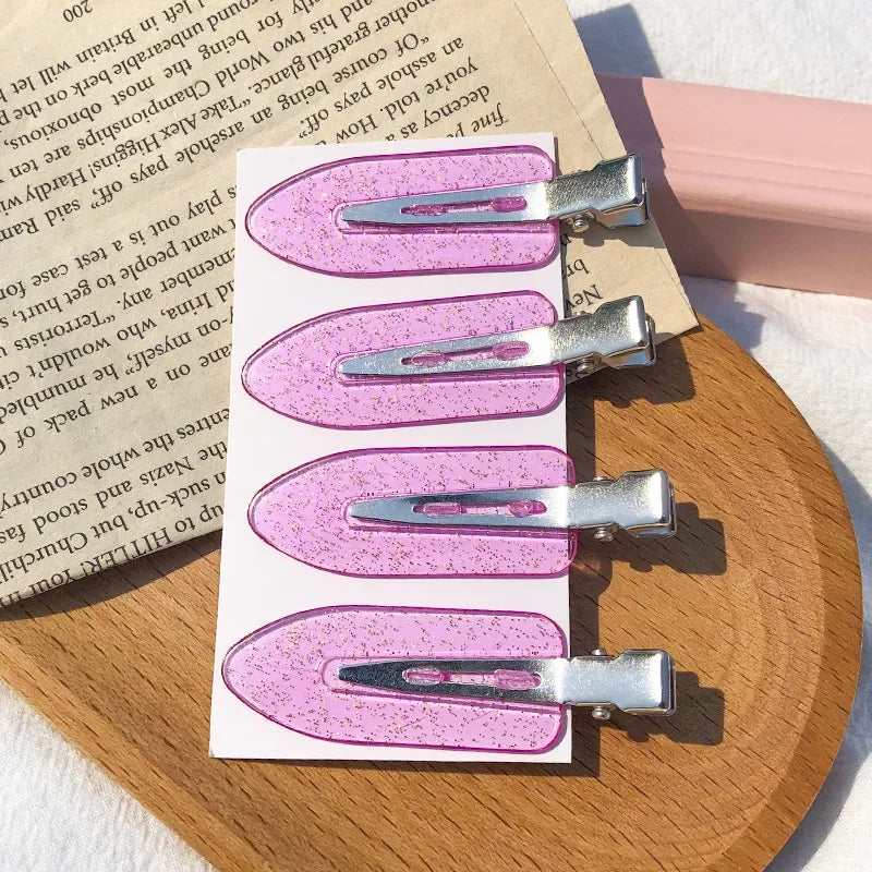 8 Cor Conjunto 4 Molas de Cabelo Sem Marcas para Penteados