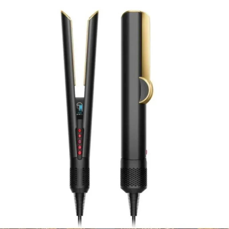 preto Cor Alisador de Cabelo Cerâmico Profissional com Temperatura Ajustável