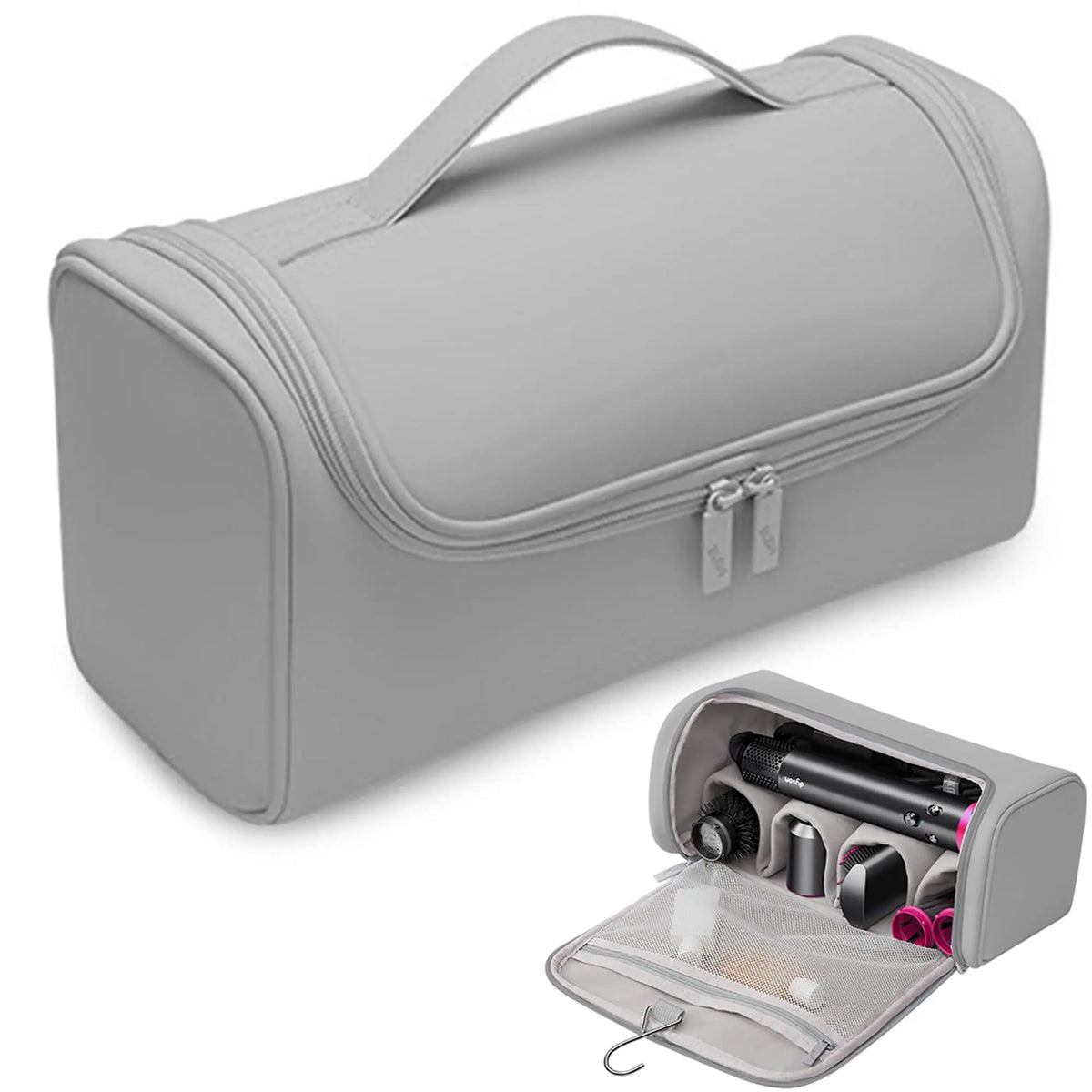 Cinza Cor Mala De Viagem Para Dyson Airwrap Com Compartimentos