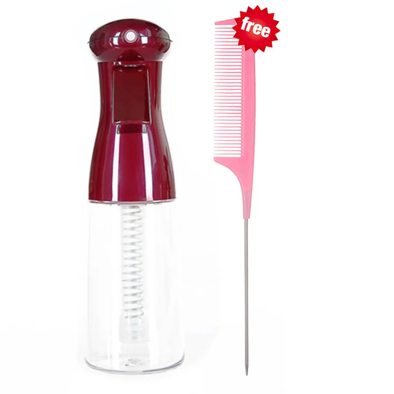 vermelho-2 unidades Cor Escova Pente com Spray de Água 2 em 1 para Desembaraçar