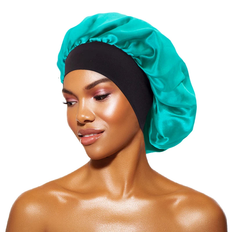 kongl an Cor Touca De Cetim Larga Para Dormir E Proteger O Cabelo