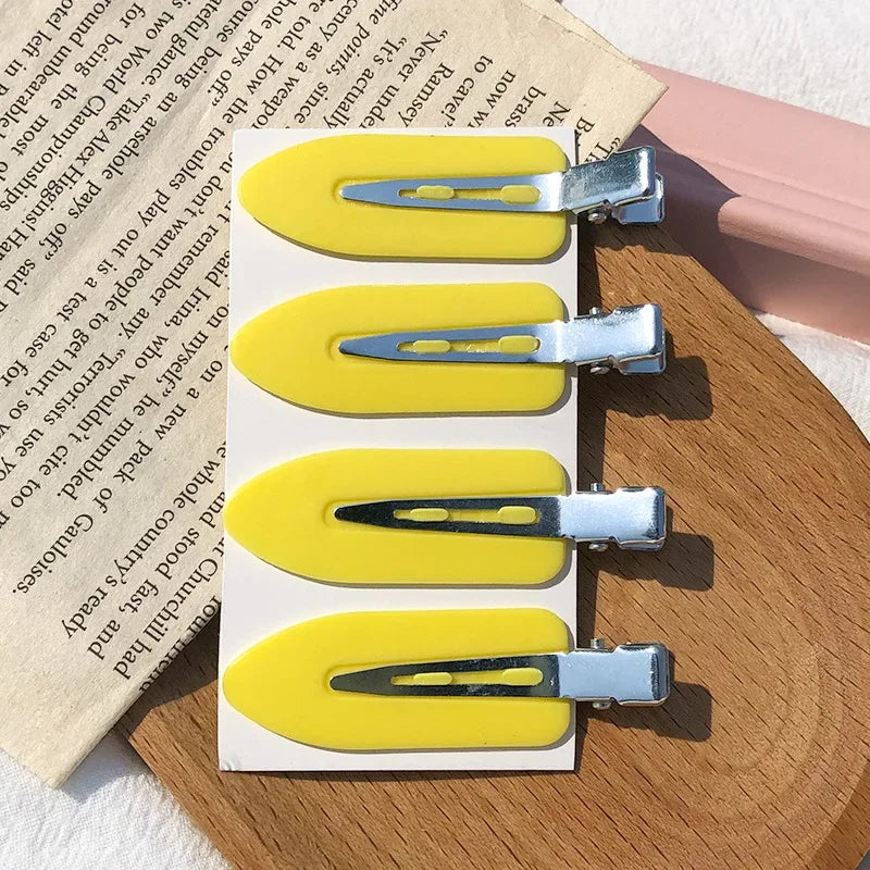 4 Cor Conjunto 4 Molas de Cabelo Sem Marcas para Penteados