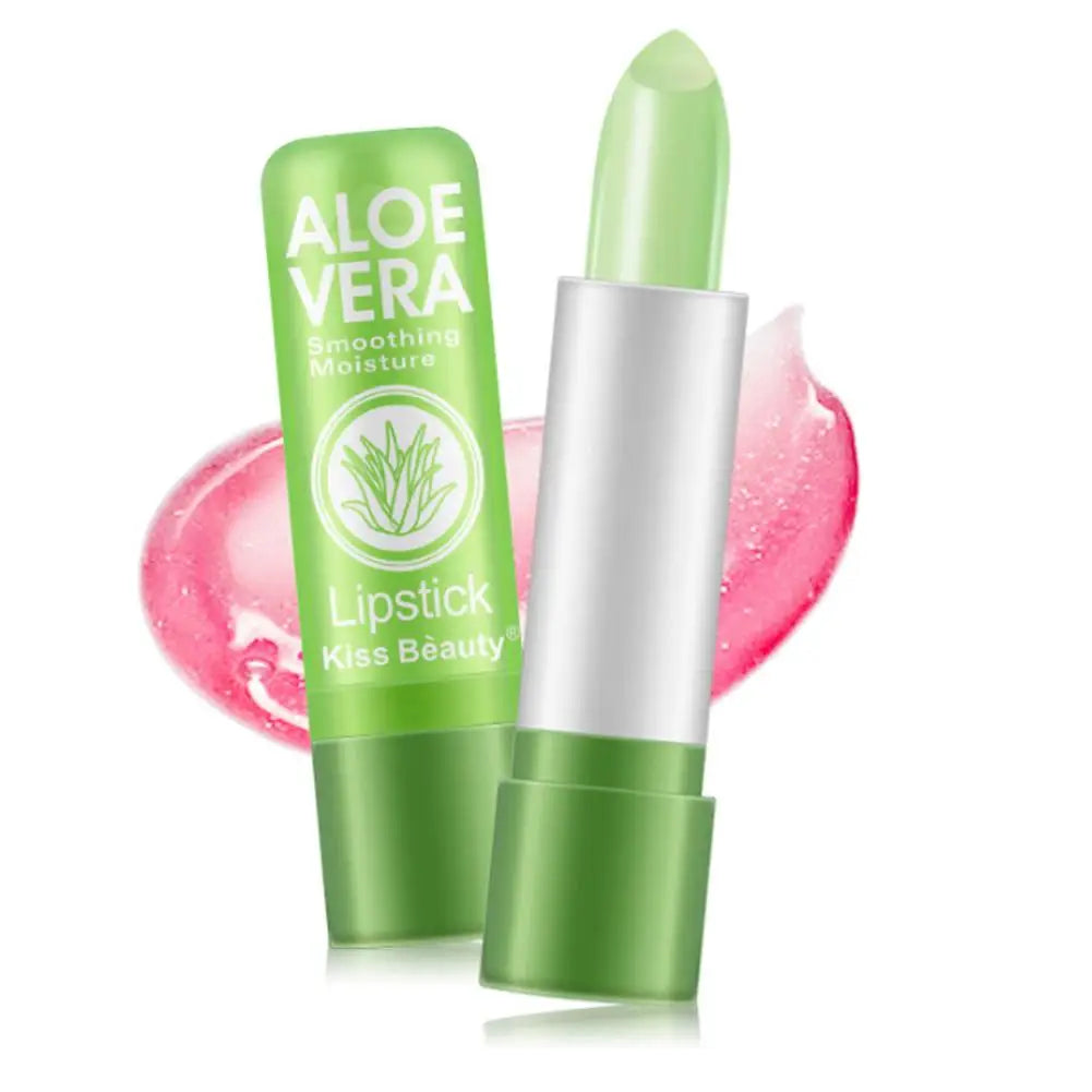 Batom Aloe Vera Que Muda de Cor Longa Duração