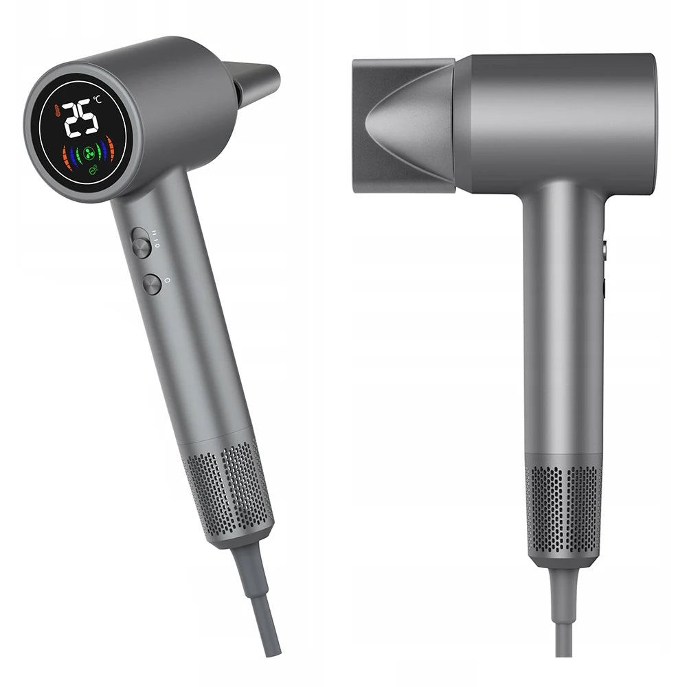 Secador De Cabelo Íon Negativo 1500W Com Ecrã LCD